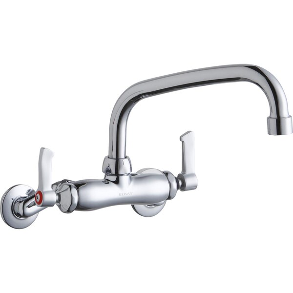 Elkay Elkay Wall Mnt 4In, At 8In Spt, Lvr Hndl, 2In, 2In Hw Chrome LK945AT08L2T - main